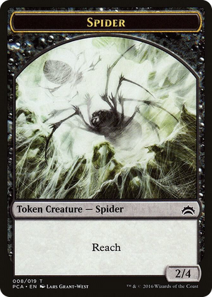 0008 Spider // Saproling Double-Sided Token T Planechase Anthology