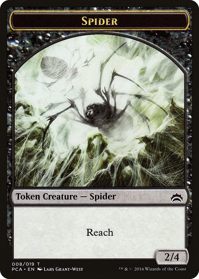 Spider // Saproling Double-Sided Token #8 T - Planechase Anthology Pokemon card