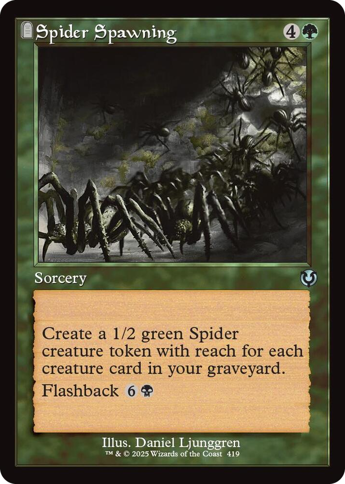 0419 Spider Spawning (Retro Frame) U Innistrad Remastered
