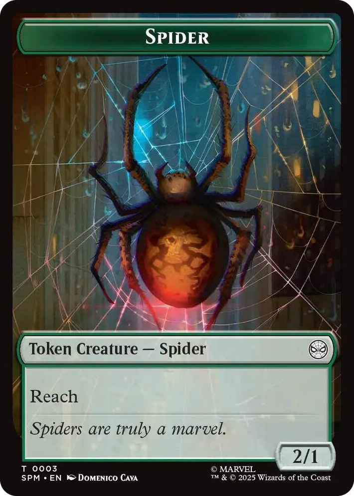 0003 Spider // Treasure Double-Sided Token T Marvel's Spider-Man