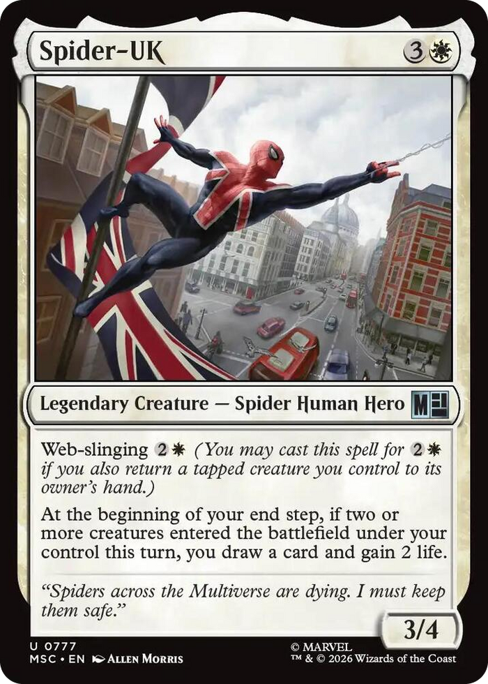 Spider-UK #777 U - Commander: Marvel Super Heroes Pokemon card