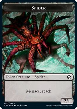 0007 Spider // Vecna Double-Sided Token T Adventures in the Forgotten Realms