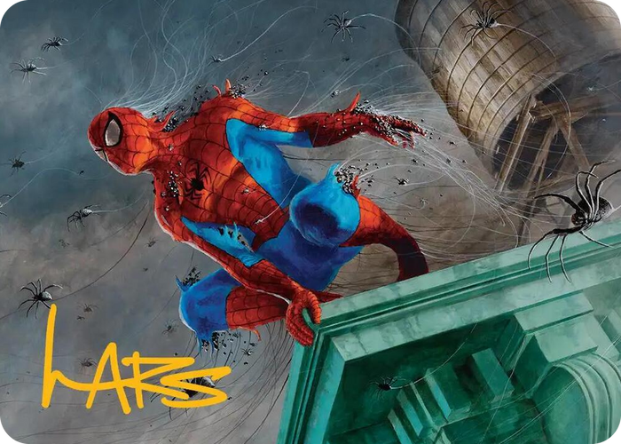 Spiders-Man, Heroic Horde Art Card (Gold-Stamped Signature) #21 S - Art Series: Marvel's Spider-Man Pokemon card