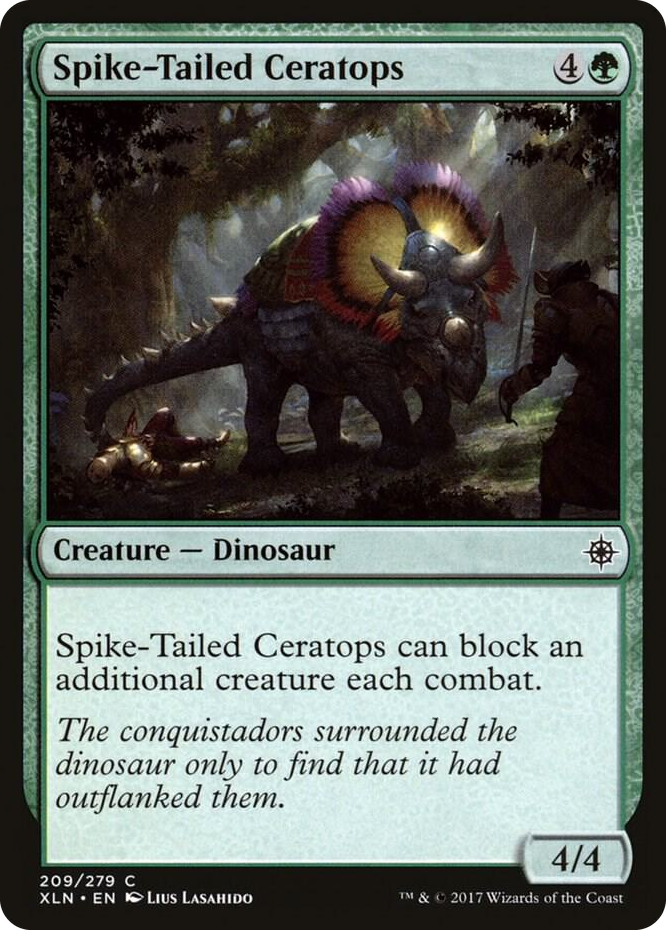 0209 Spike-Tailed Ceratops C Ixalan