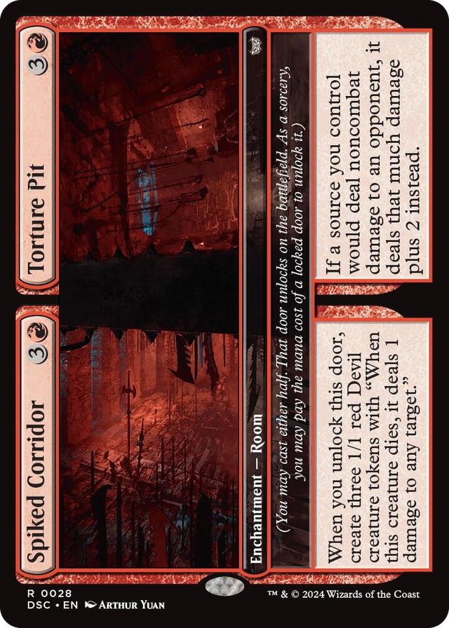 0028 Spiked Corridor // Torture Pit R Commander: Duskmourn: House of Horror