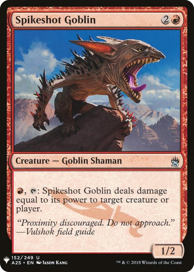 0152 Spikeshot Goblin U The List Reprints