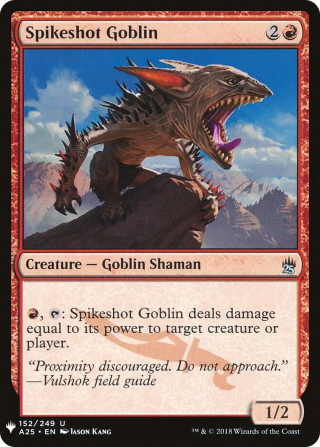 0152 Spikeshot Goblin U The List Reprints