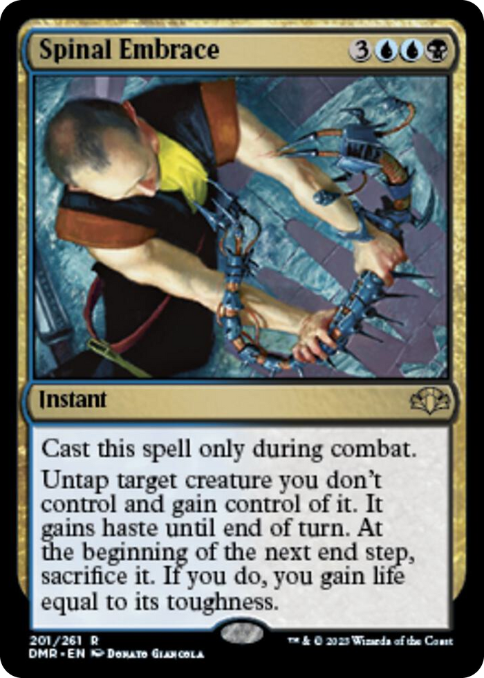 Spinal Embrace #201 R - Dominaria Remastered Pokemon card