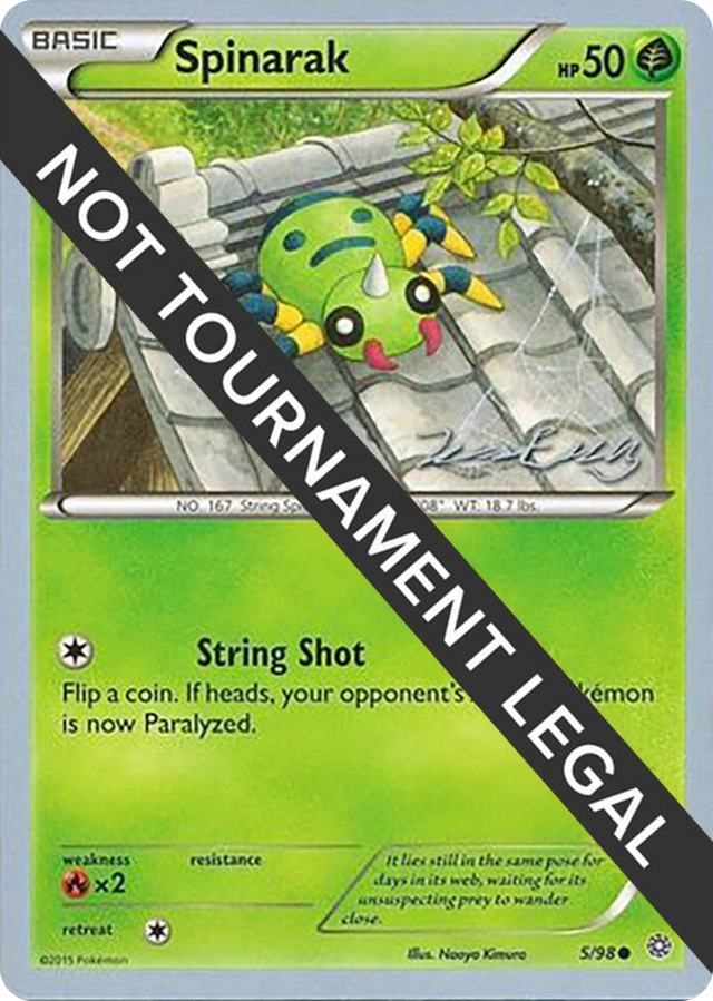 0005 Spinarak - 2016 (Jesper Eriksen) Common World Championship Decks