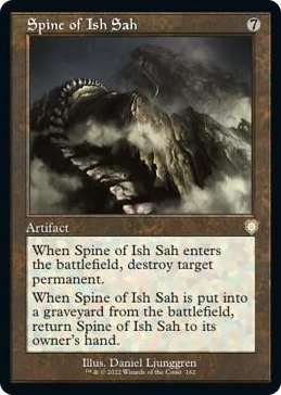 Spine of Ish Sah (Retro Frame) #162 R - Commander: The Brothers' War Pokemon card