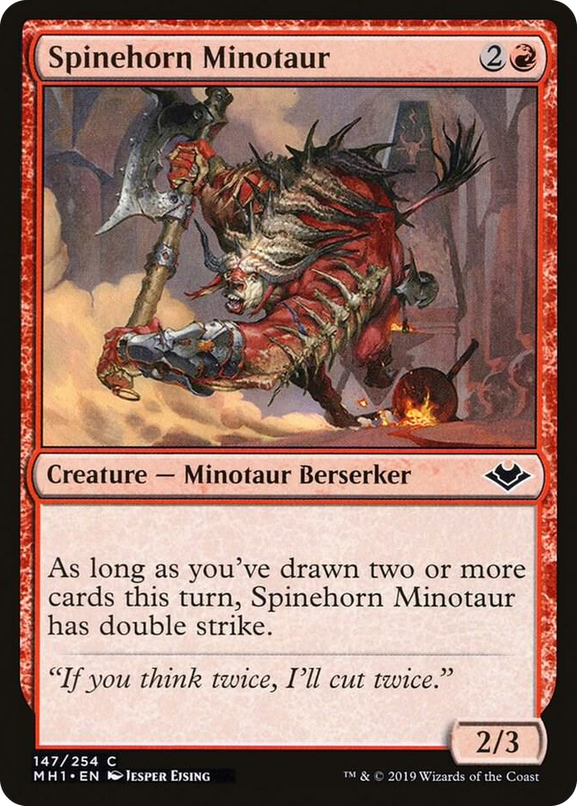 0147 Spinehorn Minotaur C Modern Horizons