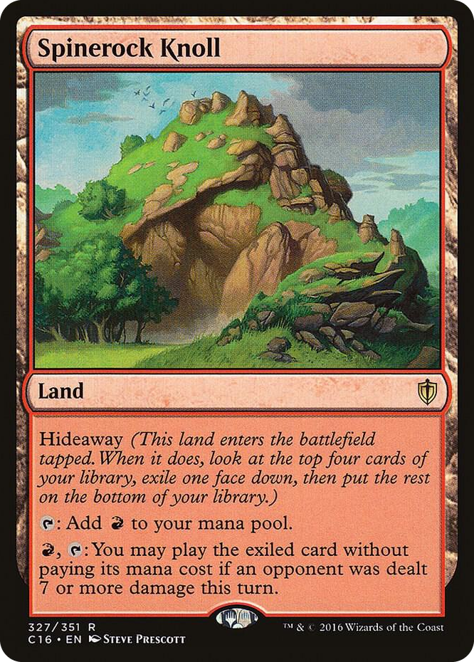 Spinerock Knoll #327 R - Commander 2016 Pokemon card