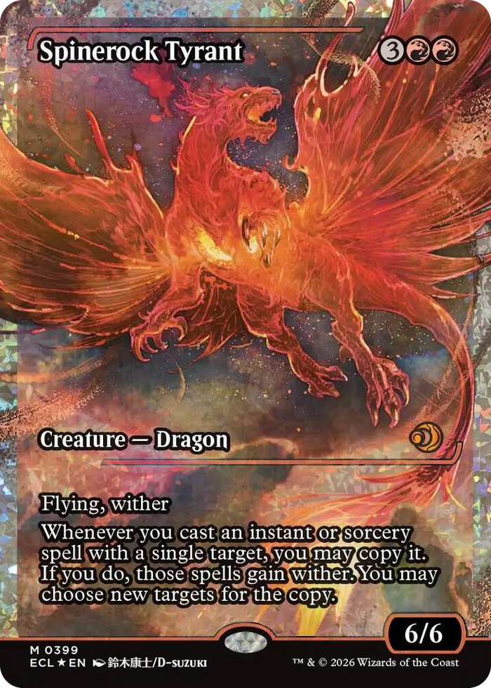 Spinerock Tyrant (0399) (Showcase) (Fracture Foil) #399 M - Lorwyn Eclipsed Pokemon card