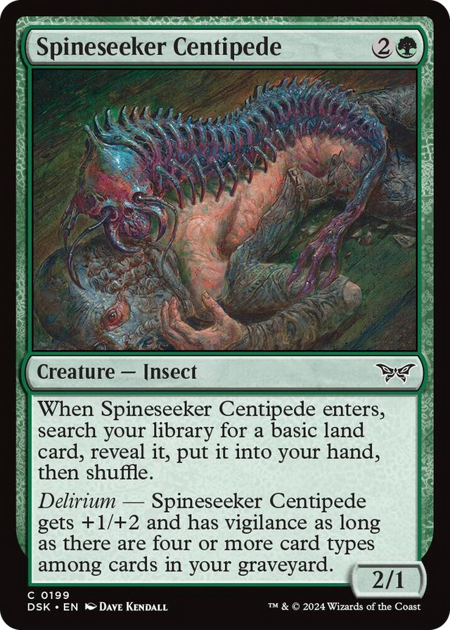 0199 Spineseeker Centipede C Duskmourn: House of Horror
