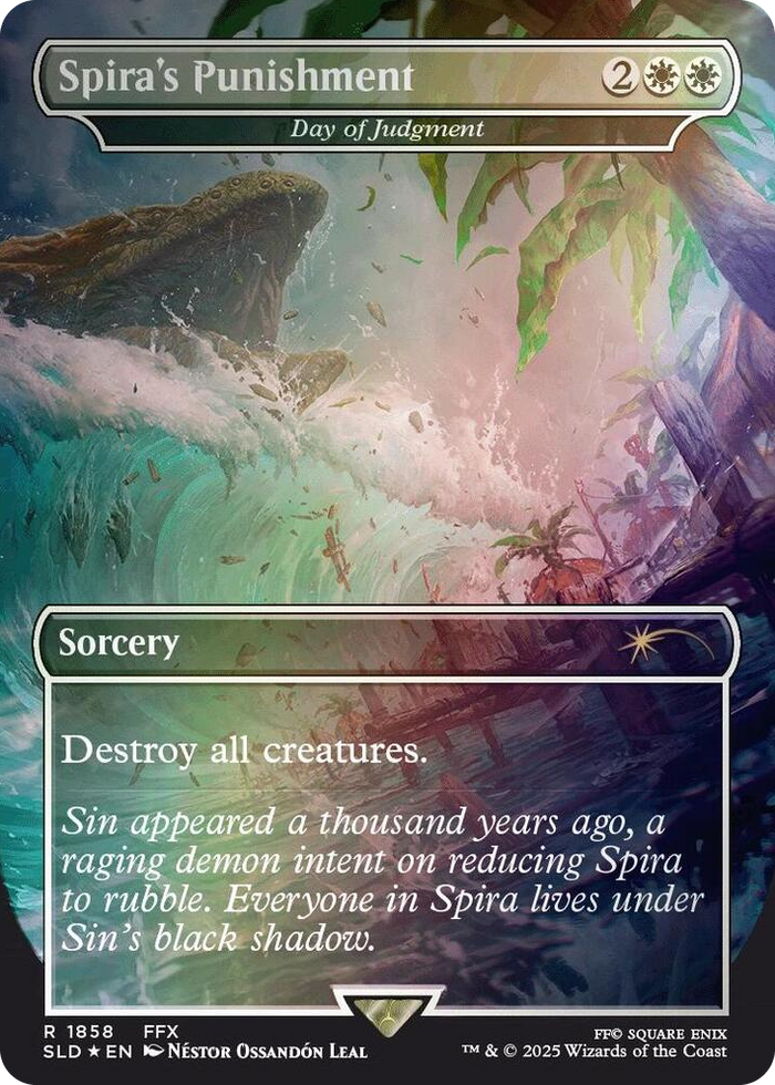 Spira's Punishment - Day of Judgment (Rainbow Foil) #1858 R - Secret Lair Drop Series Pokemon card