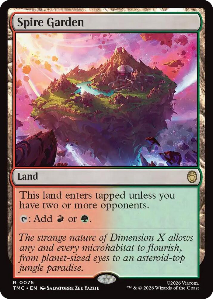 Spire Garden #75 R - Commander: Teenage Mutant Ninja Turtles Pokemon card