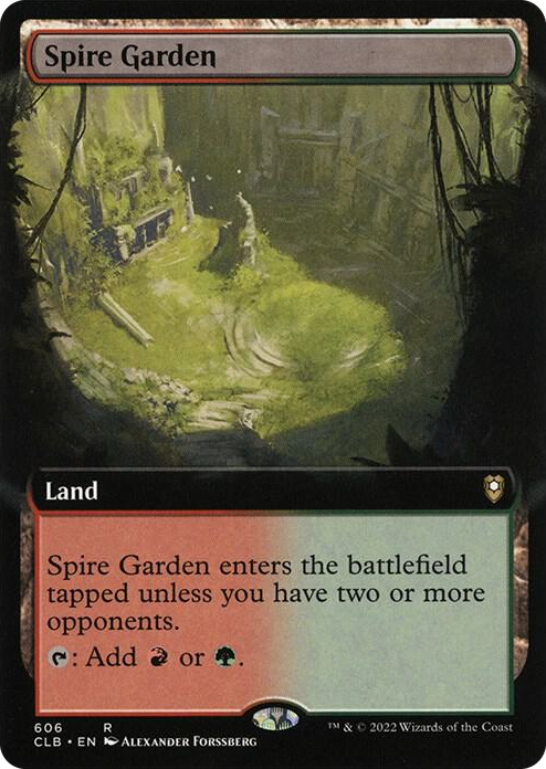 0606 Spire Garden (Extended Art) R Commander Legends: Battle for Baldur's Gate