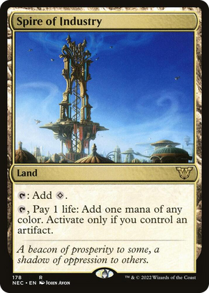 0178 Spire of Industry R Commander: Kamigawa: Neon Dynasty