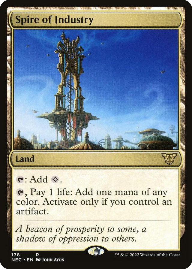 0178 Spire of Industry R Commander: Kamigawa: Neon Dynasty