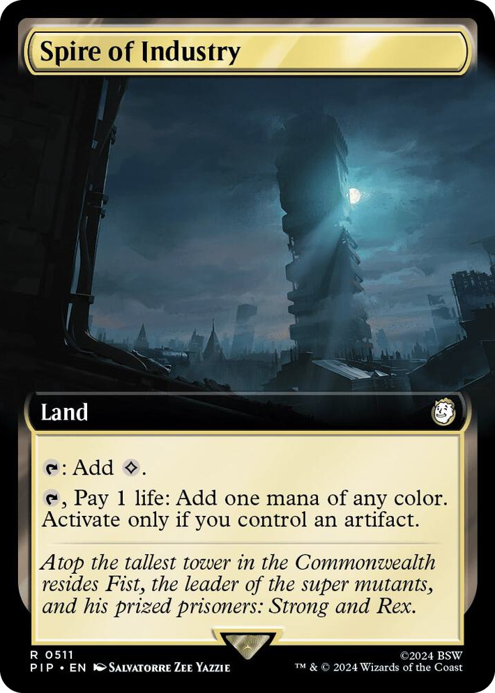 0511 Spire of Industry (Extended Art) R Universes Beyond: Fallout