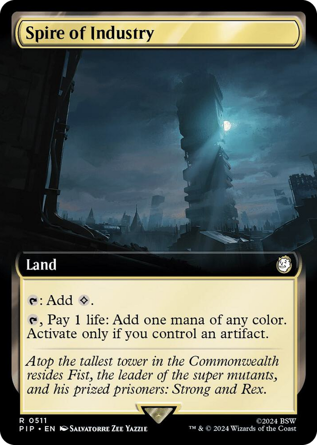 0511 Spire of Industry (Extended Art) R Universes Beyond: Fallout