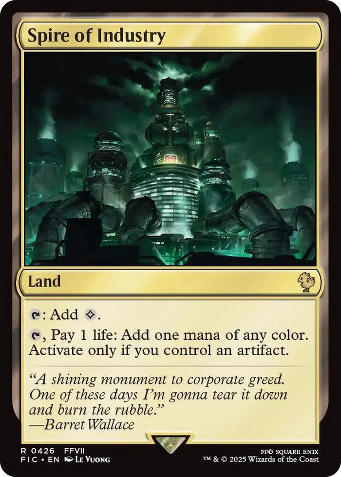 Spire of Industry (Surge Foil) #426 R - Commander: FINAL FANTASY Pokemon card