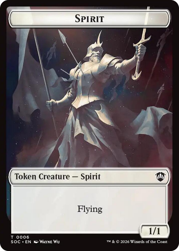 Spirit (0006) // Illusion Double-Sided Token #6 T - Commander: Secrets of Strixhaven Pokemon card