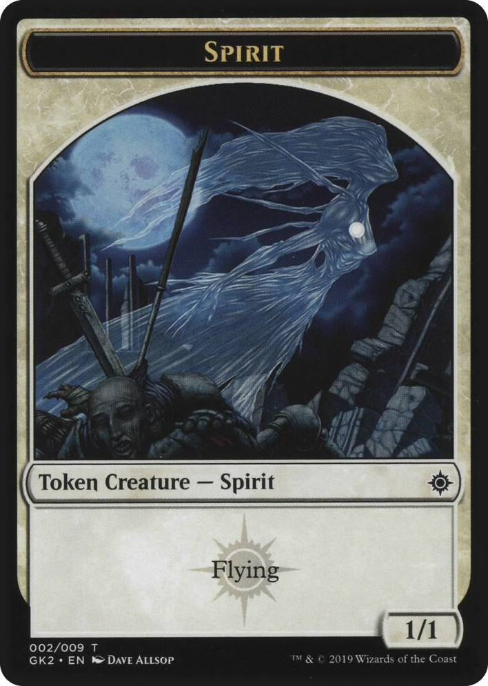 0002 Spirit (002) // Spirit (010) Double-Sided Token T Ravnica Allegiance: Guild Kits