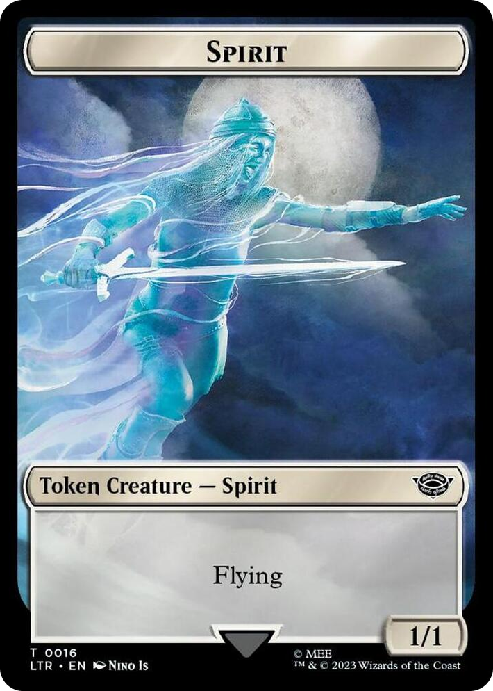 0016 Spirit // Food (0023) Double-Sided Token (Surge Foil) T Universes Beyond: The Lord of the Rings: Tales of Middle-earth