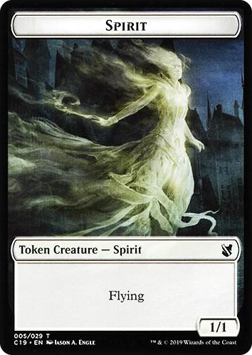 0005 Spirit // Human Double-Sided Token T Commander 2019