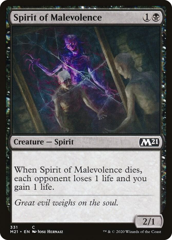 0331 Spirit of Malevolence C Core Set 2021