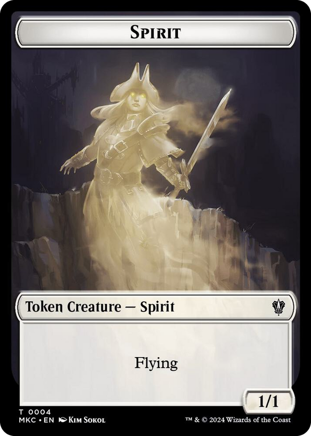 0004 Spirit // Phyrexian Germ Double-Sided Token T Commander: Murders at Karlov Manor