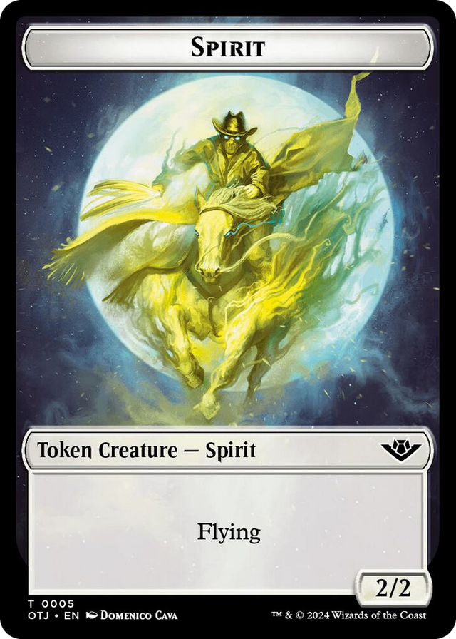 0005 Spirit // Plot Double-Sided Token T Outlaws of Thunder Junction