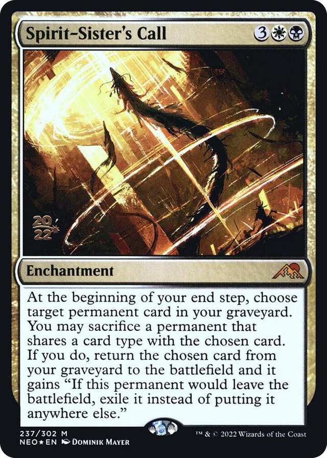 0237 Spirit-Sister's Call M Prerelease Cards