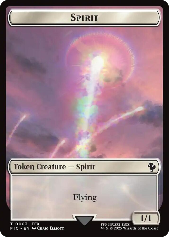 Spirit // Squid Double-Sided Token #3 T - Commander: FINAL FANTASY Pokemon card