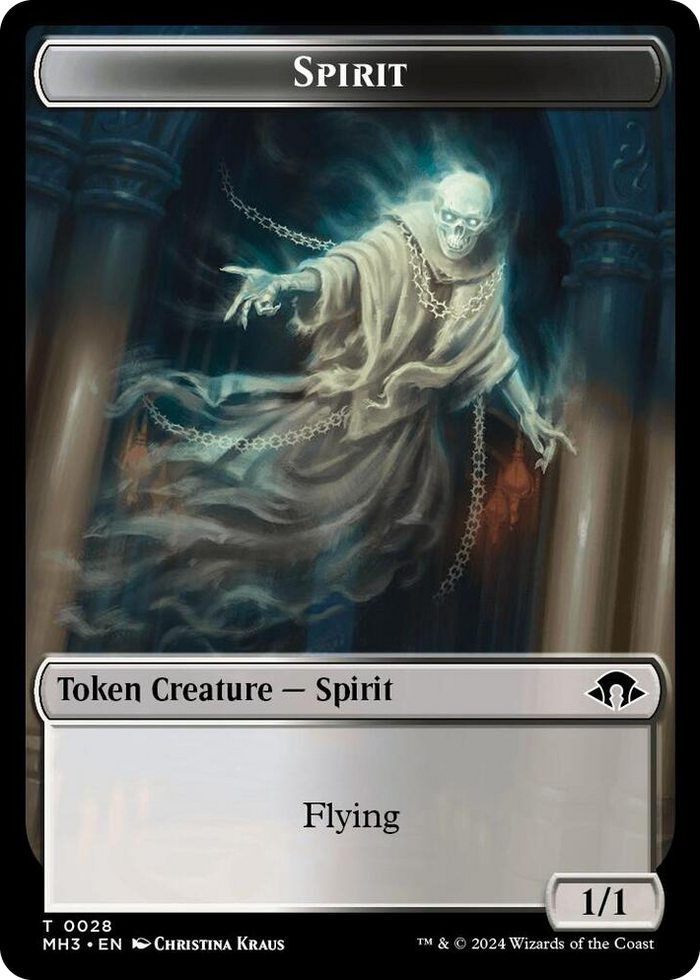 Spirit Token (0028) #28 T - Modern Horizons 3 Pokemon card