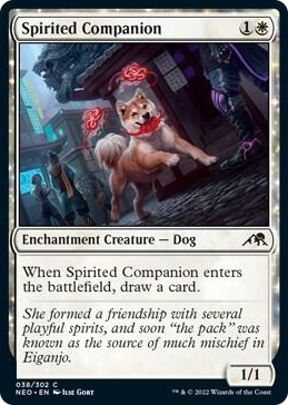 0038 Spirited Companion C Kamigawa: Neon Dynasty