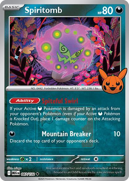 0087 Spiritomb - 087/132 (Pokeween 2025) Promo Miscellaneous Cards & Products