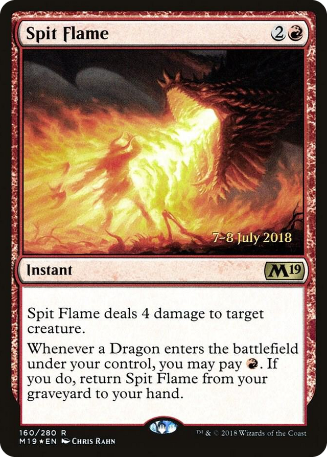 0160 Spit Flame R Prerelease Cards