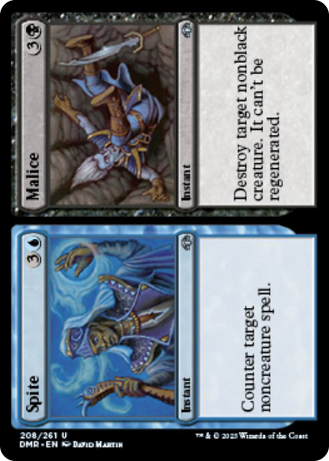 0208 Spite // Malice U Dominaria Remastered
