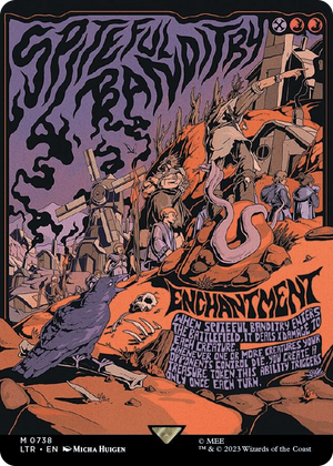 0738 Spiteful Banditry (Borderless Poster) M Universes Beyond: The Lord of the Rings: Tales of Middle-earth