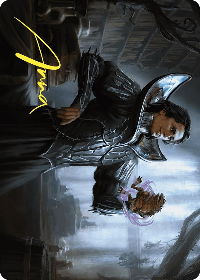 0015 Spiteful Hexmage Art Card (Gold-Stamped Signature) S Art Series: Wilds of Eldraine