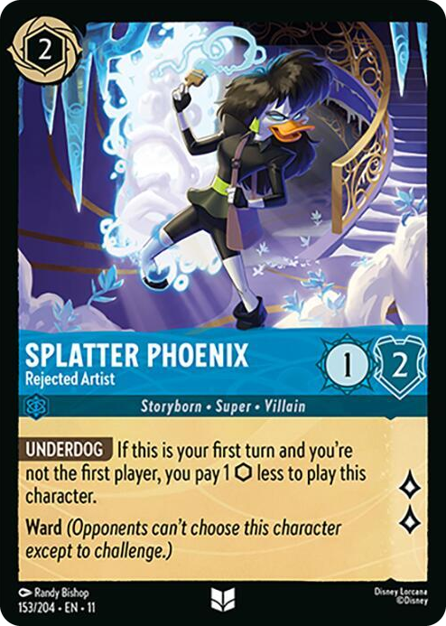 0153 Splatter Phoenix - Rejected Artist Uncommon Winterspell
