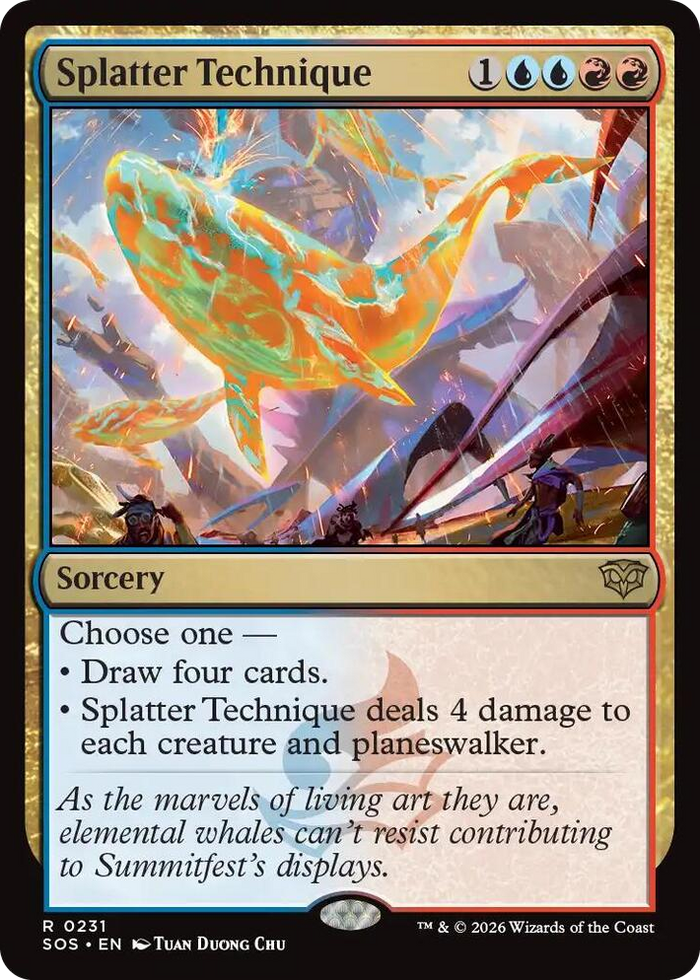 Splatter Technique #231 R - Secrets of Strixhaven Pokemon card