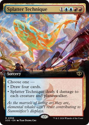 0356 Splatter Technique (Extended Art) R Secrets of Strixhaven