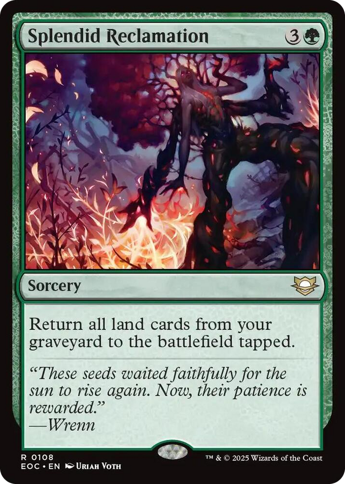 Splendid Reclamation #108 R - Commander: Edge of Eternities Pokemon card