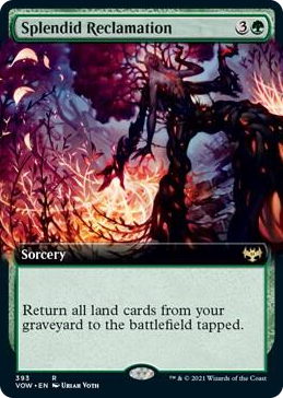 0393 Splendid Reclamation (Extended Art) R Innistrad: Crimson Vow