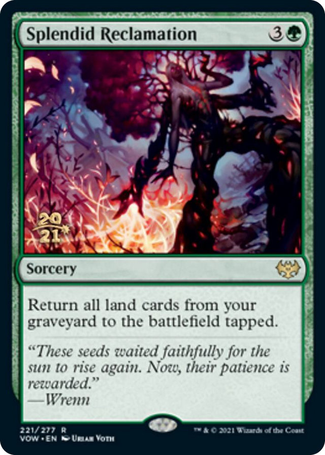 0221 Splendid Reclamation (VOW) R Prerelease Cards