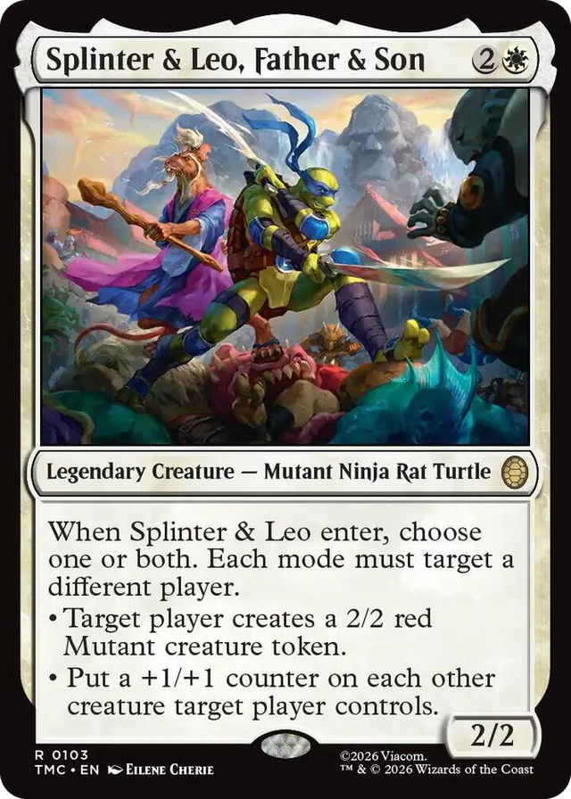 0103 Splinter & Leo, Father & Son R Commander: Teenage Mutant Ninja Turtles