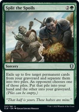 0257 Split the Spoils U Commander Legends: Battle for Baldur's Gate